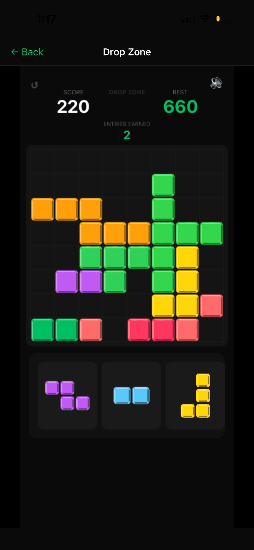 Drop Zone block puzzle game