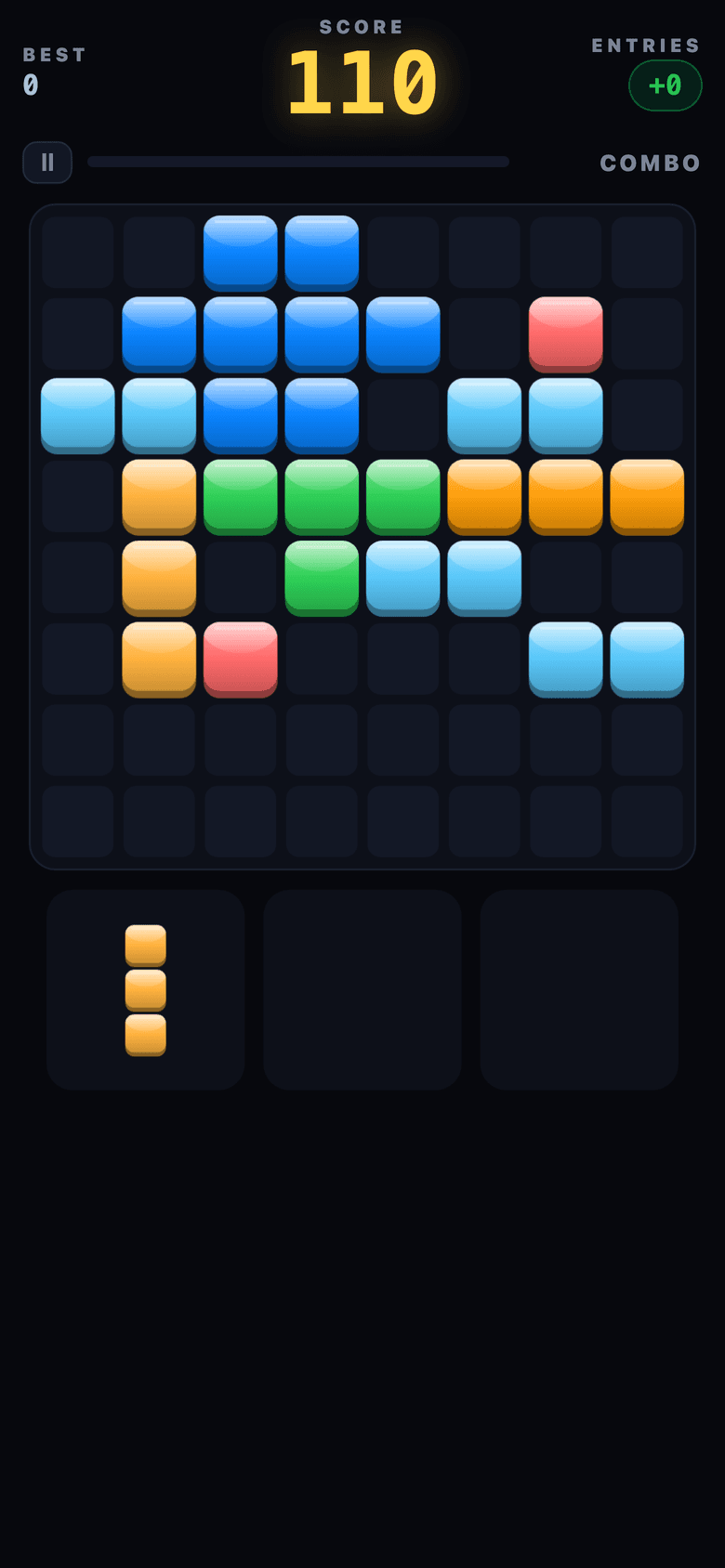 Drop Zone block puzzle game